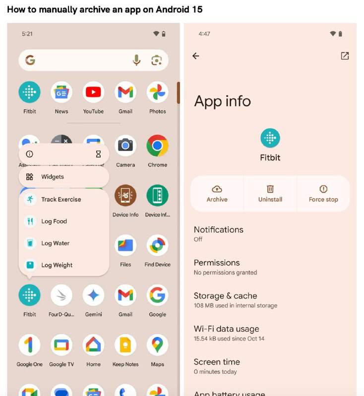 Android 15 引入新技巧来保存用户App在高端旗舰手机上，仅有128GB的存储空间显得有些不够，尤其是谷歌的Pixel系列仍然坚持这一配置
